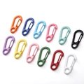 Lot de mousquetons colorés 14x31mm en alliage pour porte-clés DIY et sacs - Couleurs Mélangées Aléatoires