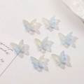 Iridescent blue butterfly beads for DIY jewelry making and handmade accessory designs - 14x12mm (10 Pieces/Pack) / Gradient Yellow and Blue