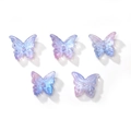 5 pieces of gradient blue-purple butterfly beads with iridescent coating for DIY jewelry making - 14x12mm (10 Pieces/Pack) / Gradient Pink Blue