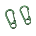 Mousquetons verts mats en alliage 14x31mm pour porte-clés et sacs artisanaux - Vert