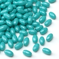 Oval turquoise green glass beads with glossy finish for DIY jewelry and bracelet making - 4x7mm (Aperture Approx 1mm) / Turquoise Green