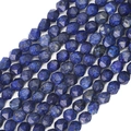 Faceted natural deep blue Lapis Lazuli beads for DIY jewelry making 6-8mm size - 6mm (36cm) / Lapis Lazuli