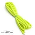 Luminous 4mm fluorescent yellow paracord rope for DIY jewelry bracelet crafting - Approx 4mm 2M/bag / Yellow