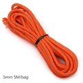 5mm orange reflective paracord cord for DIY crafts, 5 meters length per bundle pack - Approx 5mm Diameter 5m Bag / Orange