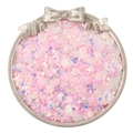 Paillettes iridescenti rosa e viola in vassoio d'argento per orecchini fai-da-te - Paillettes Forme Miste / 20g/Confezione (3-6mm) / Rosa