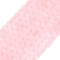Faceted natural rose quartz beads in light pink for DIY handmade jewelry crafts - Rose Quartz