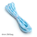 Luminous 4mm blue and white spiral 7-strand nylon paracord for DIY bracelet making - Approx 4mm 2M/bag / Blue & White