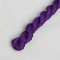 Cordon tressé violet foncé en fibre synthétique soyeuse pour bijoux DIY et artisanat - 24m/Rouleau / Violet
