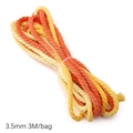 3,5mm geflochtene Baumwollschnur in Orange und Beige für DIY Schmuck 3m Beutel - 3,5 mm - 3 m / Spätherbst
