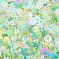 Séquins macaron aux formes variées incluant étoiles et cœurs pour bijoux DIY boucles - Style mixte vert (20g/3-10mm)