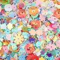 Mélange de paillettes aux couleurs macarons pour la fabrication de bijoux DIY - 20g/Paquet (3-10mm) / Formes Mixtes Multicolore