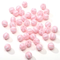 12mm pink and white striped acrylic watermelon beads for DIY jewelry making - 12mm Aperture 2.8mm 10 Pieces Pack / Pink