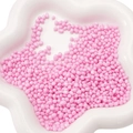 Perline di vetro rosa irregolari per gioielli fai-da-te in vassoio a forma di stella - Circa 2-6mm Senza Foro 30g/Confezione (Circa 450 Pezzi) / Rosa Rosso