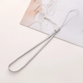 Zilvergrijs geweven 17,5 cm polyester koord met witte plastic gesp voor DIY sieraden - 17.5cm / Grijs (Verpakking van 10)