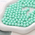 Perle tonde in acrilico verde menta per creazione di gioielli fai da te collane e bracciali - Verde