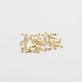 Polierte goldene Wassertropfen-Anhänger mit Öse für DIY-Schmuck und Ketten - 2*7MM / Gold