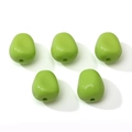 Pastel green acrylic corn grain beads for DIY phone chains and keychain accessories - Green