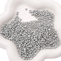 Irregular silver-grey pearl luster glass beads for DIY jewelry and bracelet making - Approx. 2-6mm No Hole 30g/Pack (Approx. 450 Pieces) / Gray