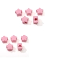 Kit gioielli fai da te con perle in acrilico rosa a forma di stella e fiori - Rosa