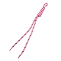 Rosa-schwarzer Paracord-Römerknoten für DIY-Schmuckherstellung und Outdoor-Ausrüstung - Regenbogen / 1 Stück / Dunkelrosa