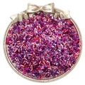 Mischung aus lila Glasperlen und Stiftperlen für DIY-Schmuck in einer Silberplatte - Lila Serie