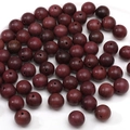 Polished 10mm dark reddish-brown wooden beads with natural grain for DIY jewelry making - 10mm (30 Pieces/Pack) / Violet