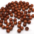 10mm brown round wooden beads for DIY handmade bracelets and jewelry making - 10mm (30 Pieces/Pack) / Barbie Sandalwood