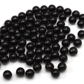 Polished 10mm black round wooden spacer beads with pre-drilled holes for DIY jewelry - 10mm (30 Pieces/Pack) / Ebony