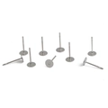 DIY stainless steel silver stud earring posts with flat base pads for jewelry making - Silver / 5x12mm (100 Pieces/Pack)