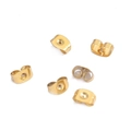 Farfalline per orecchini in acciaio inossidabile dorato per creazioni fai da te - 20 Pezzi/Confezione (4x6mm)