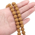 Brown yellow lava stone round beads for DIY bracelet and jewelry making projects - Yellow / 6mm