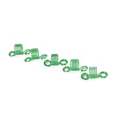 Five pieces of bright green spiral spring hair accessories for braids and dreadlocks decor - 5-Loop Spring (BJL002) / Green