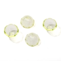 Translucent lime green jellyfish-style acrylic spacer beads for DIY jewelry making - 5 Pieces/Pack (Approx 22x12.5mm) / Transparent Yellow