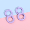 Lavender purple 8-shaped spring snap hooks for DIY crafts and keychain accessories - Purple