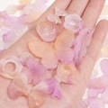Frosted acrylic beads in pink and purple gradient for DIY handmade jewelry crafts - 20g per Pack / Yellow Purple Series