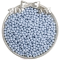 Bulk 4mm light blue glass pearl beads with pearlescent finish for DIY jewelry making - 4mm 10g/pack Approx 100pcs / Light Blue