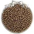4mm round bronze glass pearl beads for DIY jewelry making in a decorative silver tray - 4mm 10g/pack Approx 100pcs / Brown
