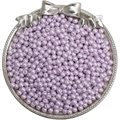 4mm light purple faux pearl glass beads for DIY jewelry and handmade bracelets - 4mm 10g/pack Approx 100pcs / Light Purple