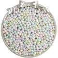 Mix of 4mm macaron glass pearls with pre-drilled holes for DIY jewelry making - 4mm 10g/pack Approx 100pcs / Macaron Color
