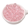 Pink transparent glass beads for DIY jewelry making stored in a white ceramic bowl - 8mm Pink (Hole Approx 1.5mm) - 30 Pieces/Pack