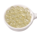 DIY jewelry material: light yellow transparent glass beads in a white ceramic spoon - 8mm Yellow (Hole Approx 1.5mm) - 30 Pieces/Pack