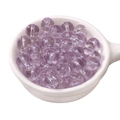 Transparent light purple glass beads for DIY jewelry making in a white ceramic bowl - 8mm Light Purple (Hole Approx 1.5mm) - 30 Pieces/Pack