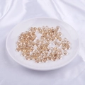Perles gouttes en cristal facetté champagne pour la création de bijoux DIY - 9x8mm (Trou 1mm, 10 Pièces/Paquet) / Champagne Doré