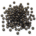 4x7mm black acrylic beads with gold letter T for DIY jewelry bracelet making - 4x7mm (Aperture Approx 1mm) Black With Gold Letters 50 Pieces/Pack / Letter T