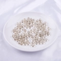 Perles en verre champagne facetté 9x8mm pour la fabrication de bijoux DIY et artisanat - 9x8mm (Trou 1mm, 10 Pièces/Paquet) / Argent Champagne