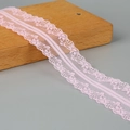 Pink floral lace trim accessory for DIY hair jewelry and garment decoration - Pink