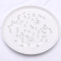 Perles gouttes en verre de cristal facetté 9x8mm transparentes pour création de bijoux - 9x8mm (Trou 1mm, 10 Pièces/Paquet) / Transparent