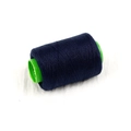 Filo da cucito in poliestere blu scuro su anima in plastica verde per cucito fai-da-te - Circa 300m (1 Pezzo/Confezione) / Blu Notte