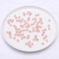 Perles en cristal de verre facetté rose en forme de goutte pour création de bijoux - 9x8mm (Trou 1mm, 10 Pièces/Paquet) / Rose foncé