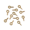 Lot de douze vis à œillet dorées en acier inoxydable pour la création de bijoux DIY - 4x8mm / 5 Pièces / Or